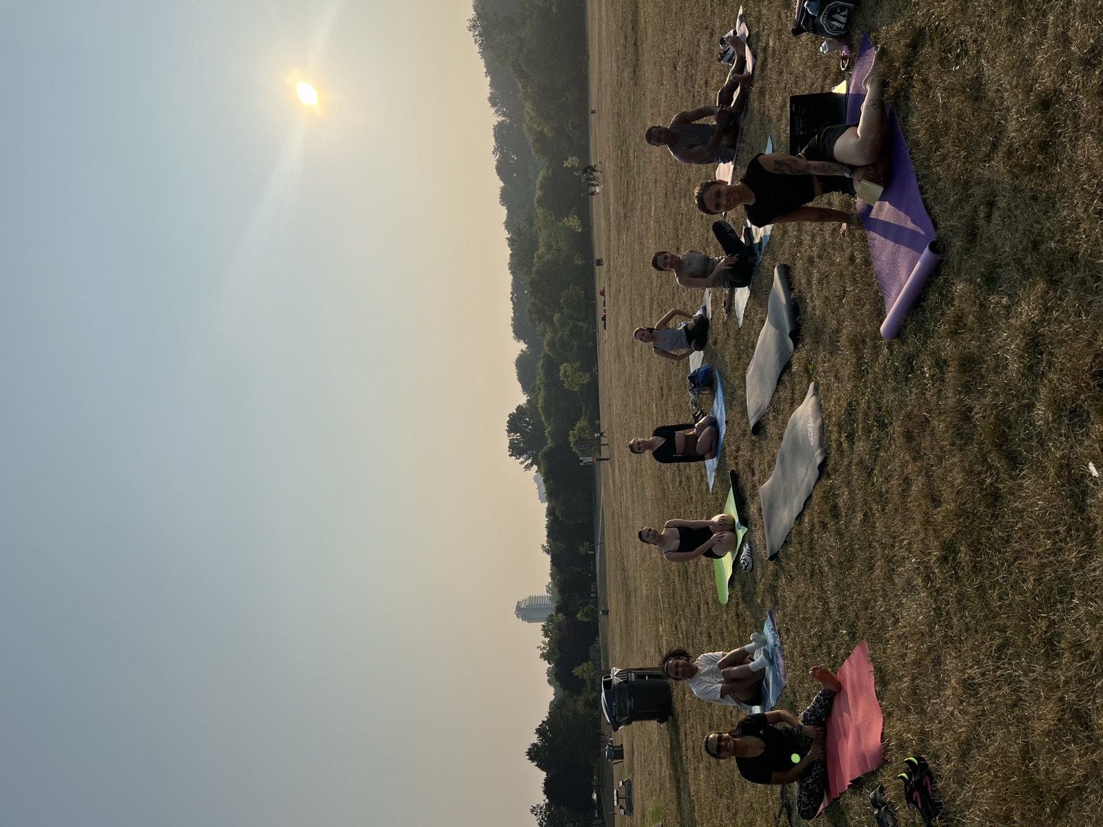 Golden hour in the park